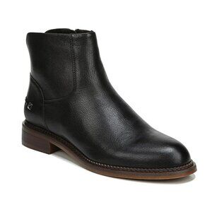 Franco Sarto Hero Booties Women's Black Leather Ankle Boot Size 8.5